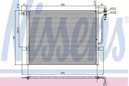 Конденсер кондиціонера NISSENS купить