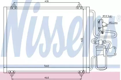 Конденсатор, кондиционер NISSENS купить