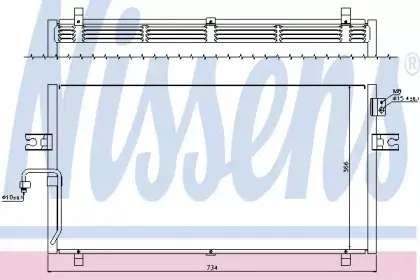 Конденсатор, кондиционер NISSENS купить