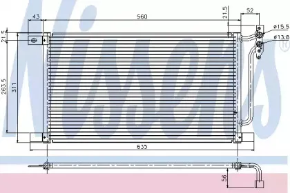 Конденсер кондиціонера NISSENS купить