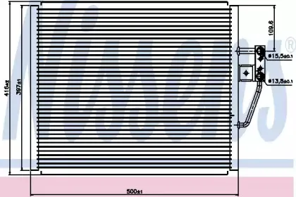Конденсер кондиціонера NISSENS купить