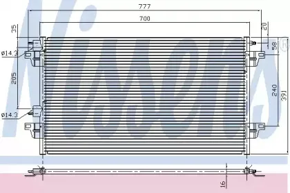 Конденсатор, кондиционер NISSENS купить