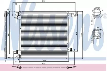 Конденсатор, кондиционер NISSENS купить