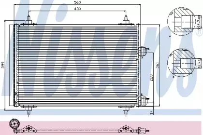 Конденсатор, кондиционер NISSENS купить