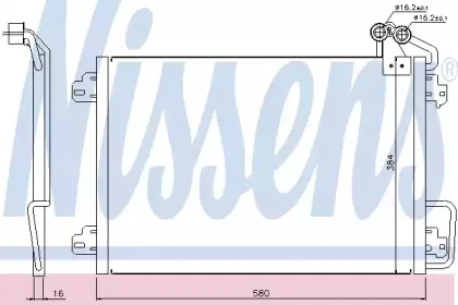 Конденсер кондиціонера NISSENS купить