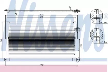 Конденсер кондиціонера NISSENS купить