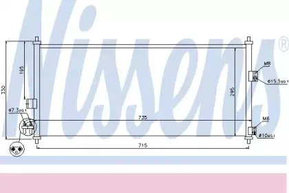 Конденсатор, кондиционер NISSENS купить