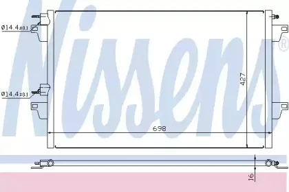 Конденсатор, кондиционер NISSENS купить