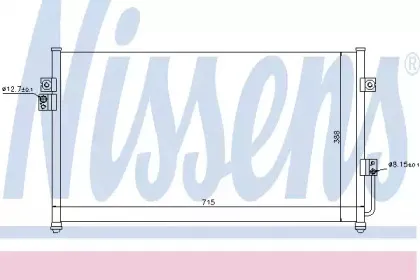 Конденсер кондиціонера NISSENS купить