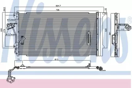 Конденсер кондиціонера NISSENS купить