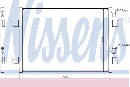 Конденсер кондиціонера NISSENS купить