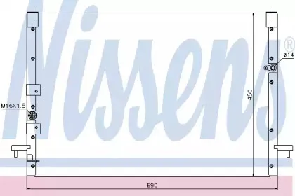 Конденсатор, кондиционер NISSENS купить