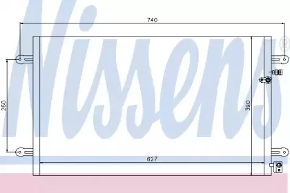 Конденсер кондиціонера NISSENS купить