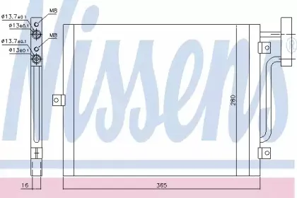 Конденсатор, кондиционер NISSENS купить