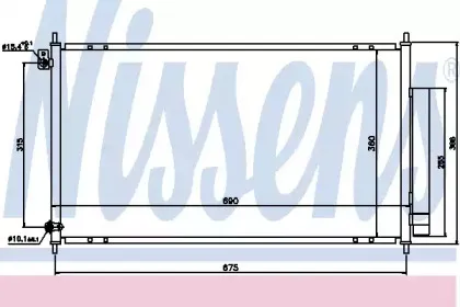 Конденсер кондиціонера NISSENS купить