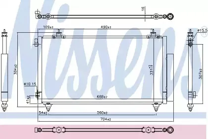 Конденсатор, кондиционер NISSENS купить