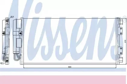 Конденсер кондиціонера NISSENS купить