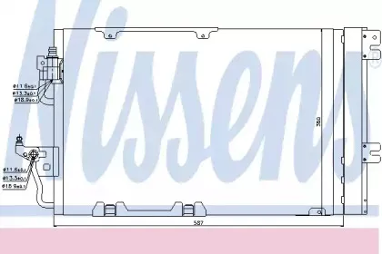 Конденсер кондиціонера NISSENS купить