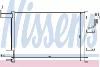 Конденсатор, кондиционер NISSENS купить