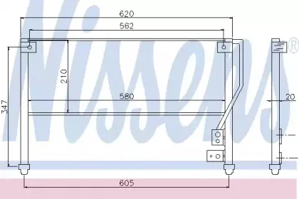 Конденсатор, кондиционер NISSENS купить