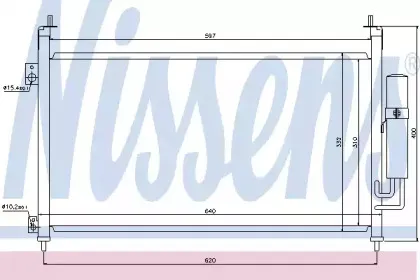 Конденсер кондиціонера NISSENS купить