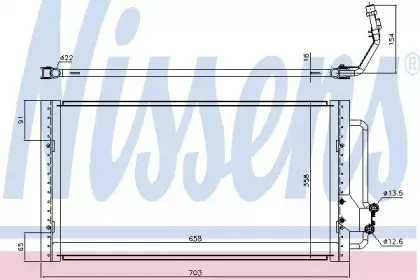 Конденсатор, кондиционер NISSENS купить