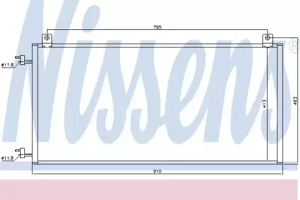 Конденсатор, кондиционер NISSENS купить