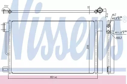 Конденсер кондиціонера NISSENS купить