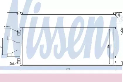 Конденсер кондиціонера NISSENS купить