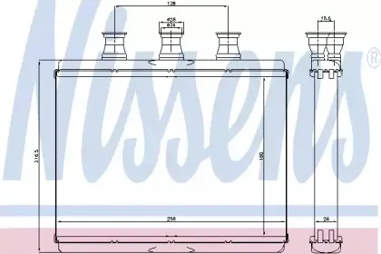 Радіатор пічки NISSENS купить