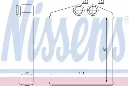 Теплообменник, отопление салона NISSENS купить