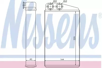 Радіатор пічки NISSENS купить