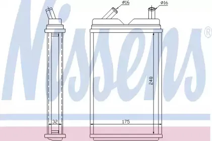 Радіатор пічки NISSENS купить