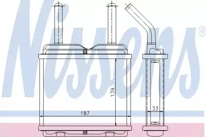 Теплообменник, отопление салона NISSENS купить