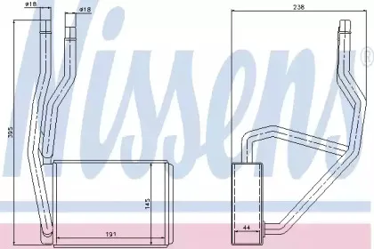 Радіатор пічки NISSENS купить