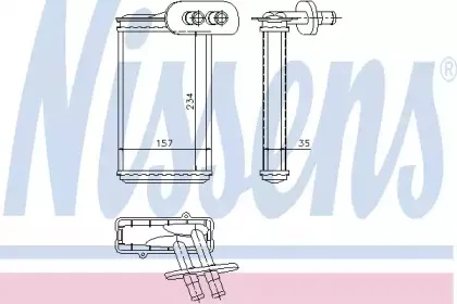 Теплообменник, отопление салона NISSENS купить
