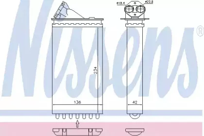 Радіатор пічки NISSENS купить