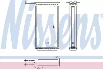 Теплообменник, отопление салона NISSENS купить
