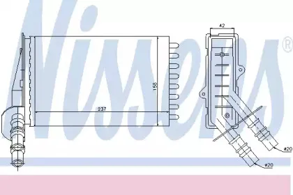 Радіатор пічки NISSENS купить