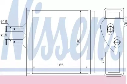 Радіатор пічки NISSENS купить