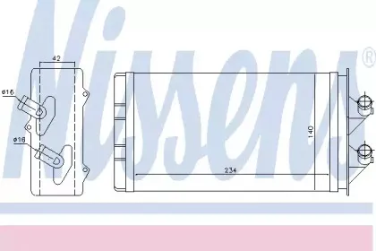 Теплообменник, отопление салона NISSENS купить