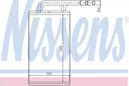 Теплообменник, отопление салона NISSENS купить