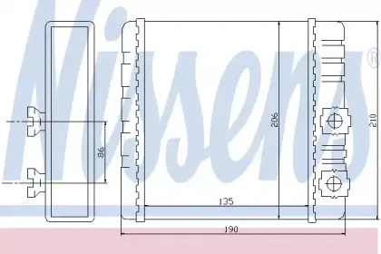 Радіатор пічки NISSENS купить