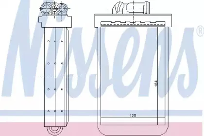 Теплообменник, отопление салона NISSENS купить