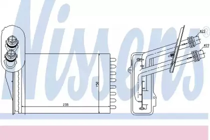 Теплообменник, отопление салона NISSENS купить