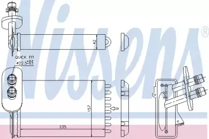Радіатор пічки NISSENS купить