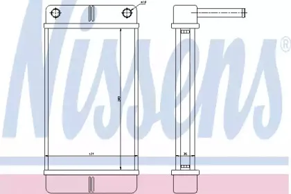 Теплообменник, отопление салона NISSENS купить