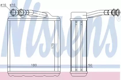 Радіатор пічки NISSENS купить