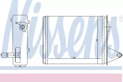 Теплообменник, отопление салона NISSENS купить