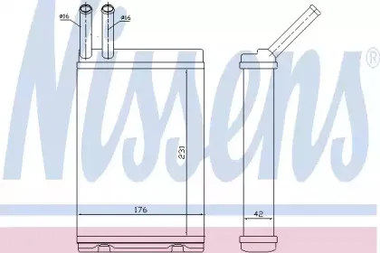 Теплообменник, отопление салона NISSENS купить